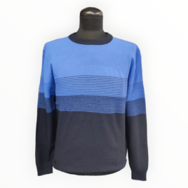 Jersey punto rayas azul