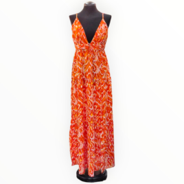 Vestido Floral Naranja