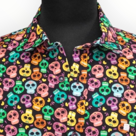 Camisa Catrinas Multicolor detalle