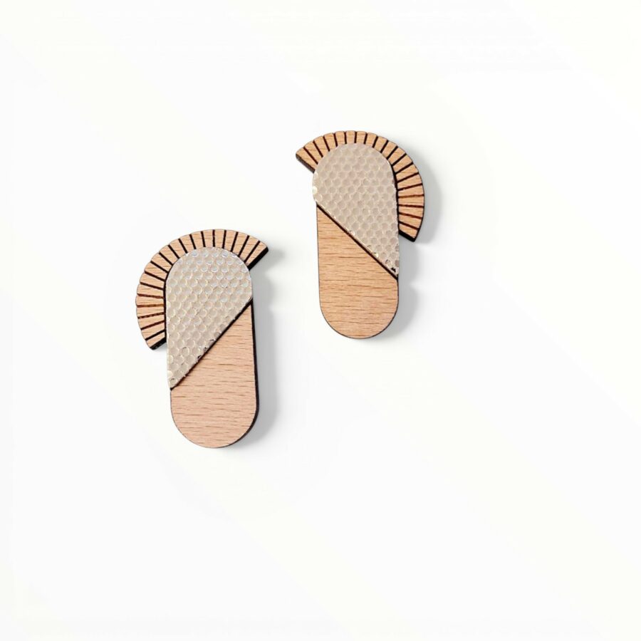 Pendientes Maya dorado