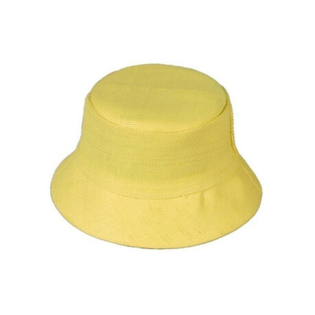 sombrero trenzado amarillo