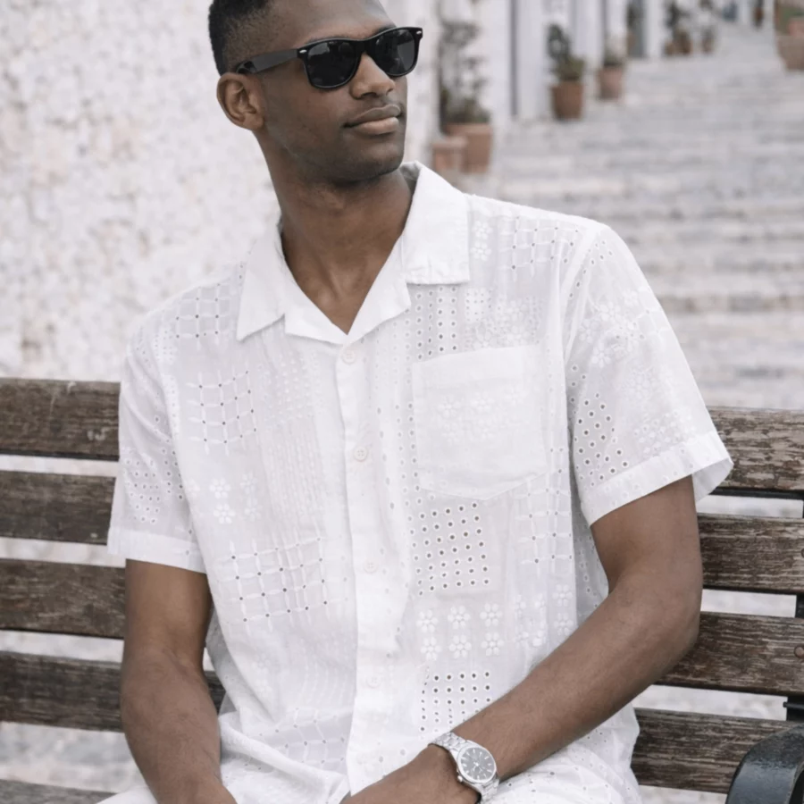 CAMISA BORDADOS BLANCA