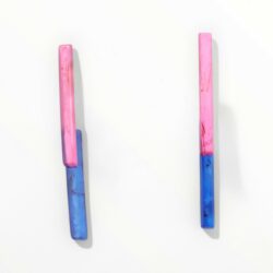 Pendientes Palito rosa