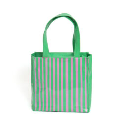 BOLSA RAYAS VERDE/FUCSIA