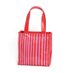 BOLSA RAYAS ROJO/FUCSIA