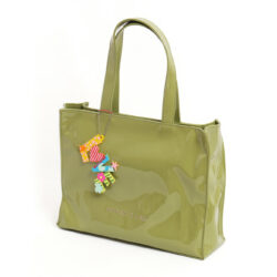 Bolso plastificado verde