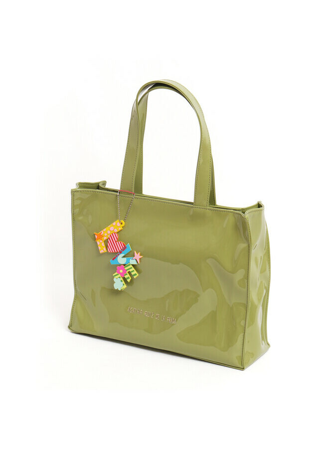 Bolso plastificado verde