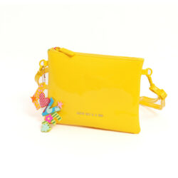 bolso plano love amarillo