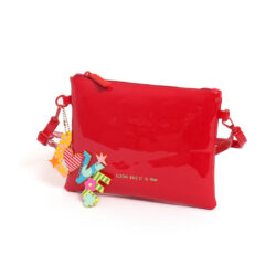 bolso plano love rojo