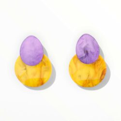 Pendientes Resina Amarillo