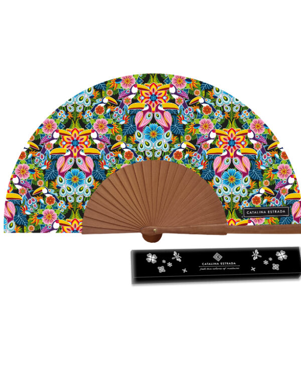 Abanico Tucán verde