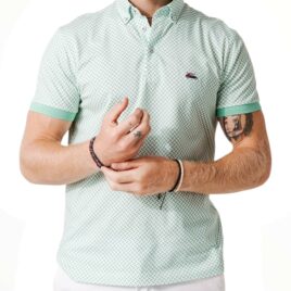 Polo estampado verde