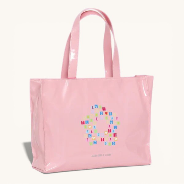 BOLSO PLASTIFICADO ROSA