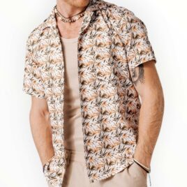 CAMISA BOWLING HOJAS