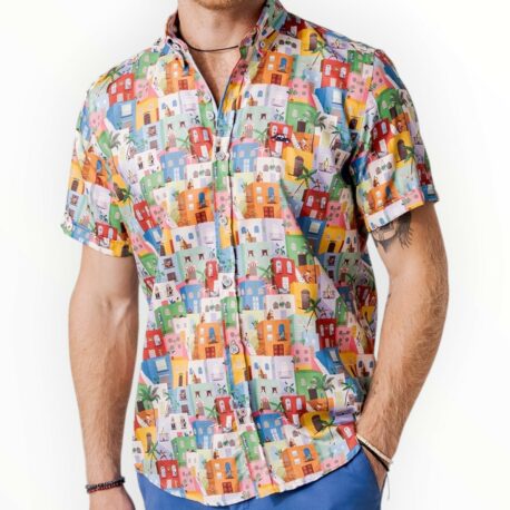 Camisa Casas multicolor