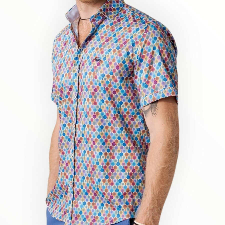 camisa padel multicolor