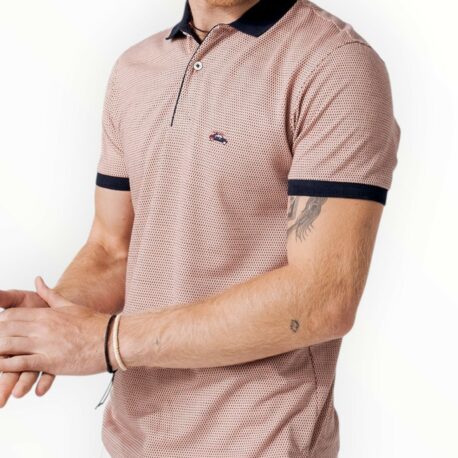 polo Jacquard coral