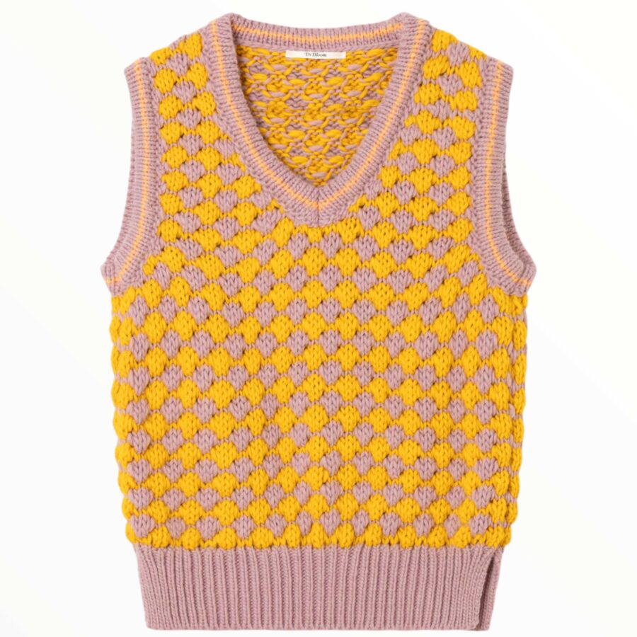 chaleco criss cross rosa