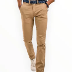 pantalon chino camel