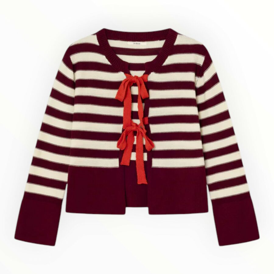 CARDIGAN TINTO VINO