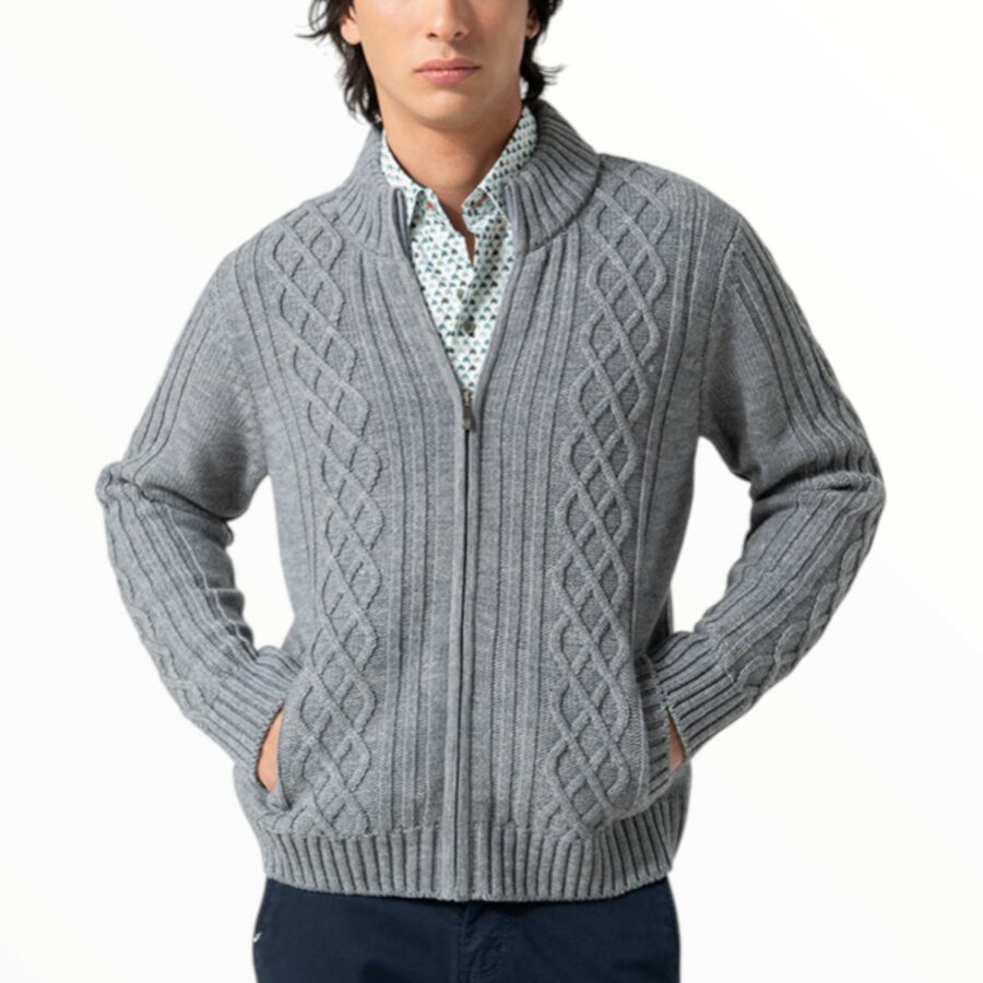 Chaqueta Gris cremallera