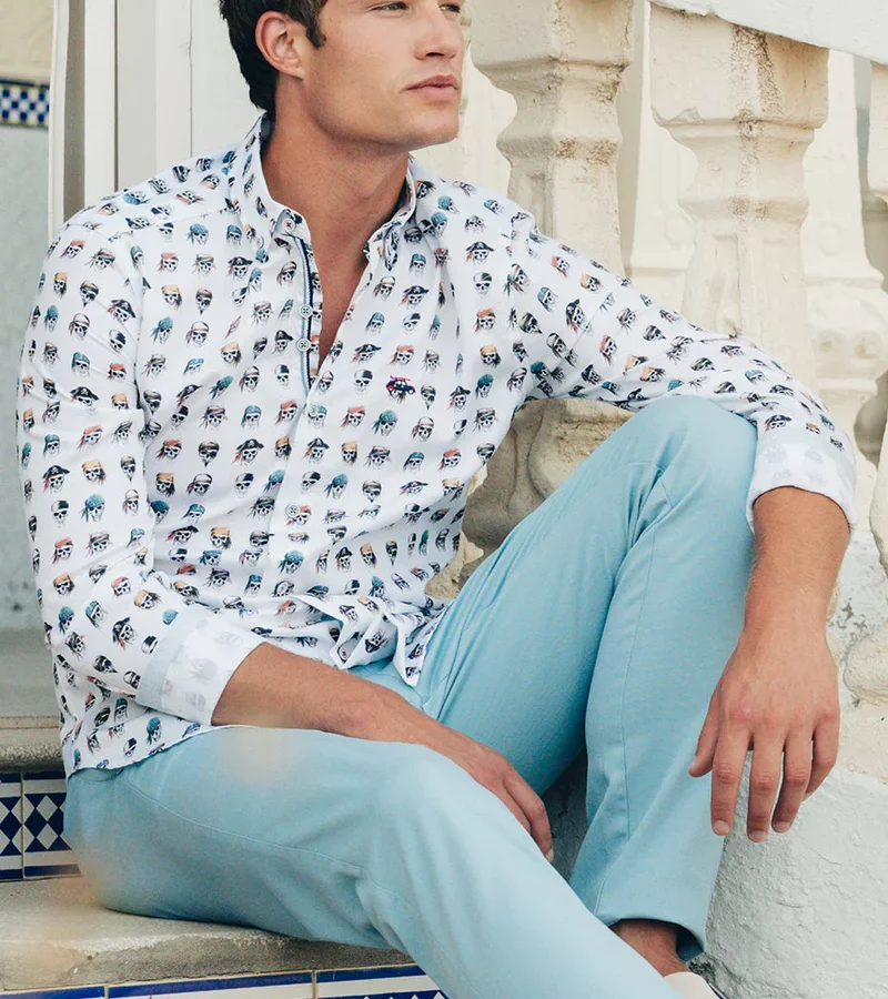 CAMISA CALAVERAS PIRATA