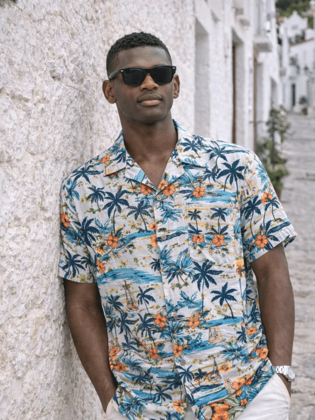 CAMISA TROPICAL PAISAJE