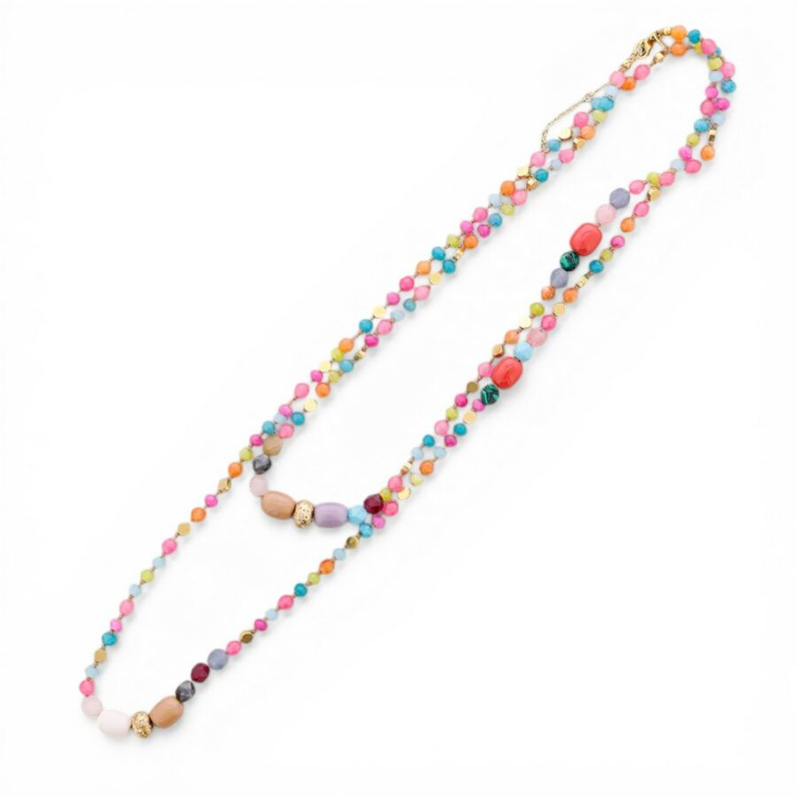 COLLAR LARGO DE PIEDRAS