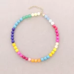 Gargantilla piedras colores