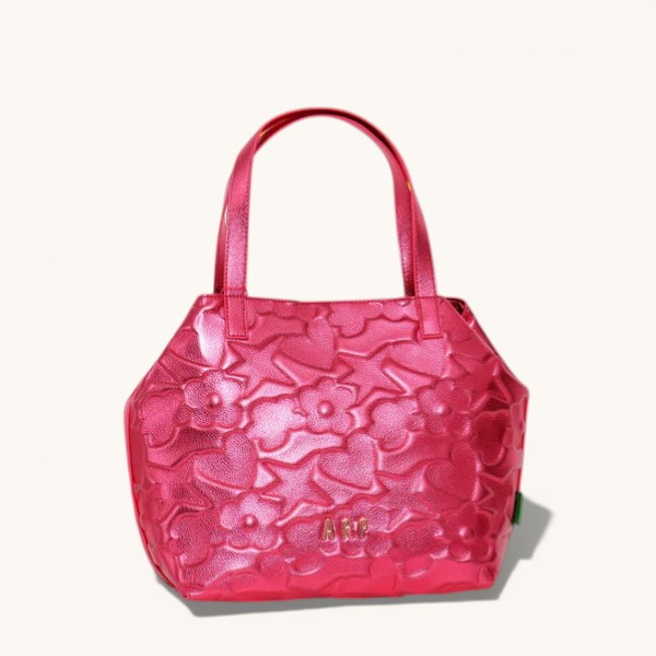TOTE GRABADO FUCSIA