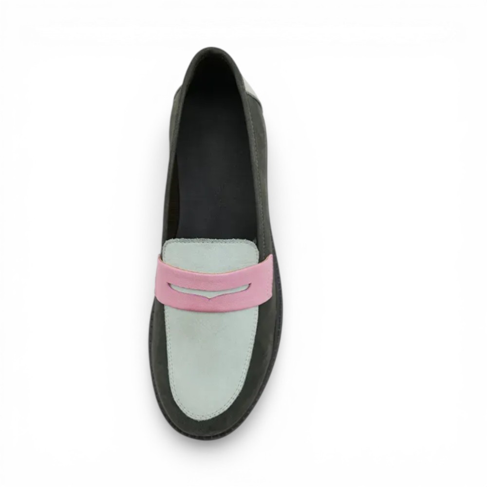 MOCASIN FLORA GRIS - Imagen 2