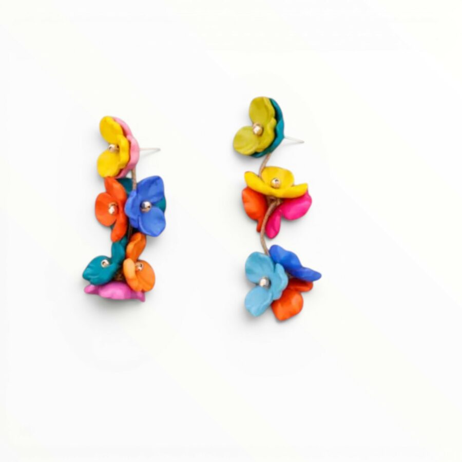 PENDIENTES TIRAS DE FLOR