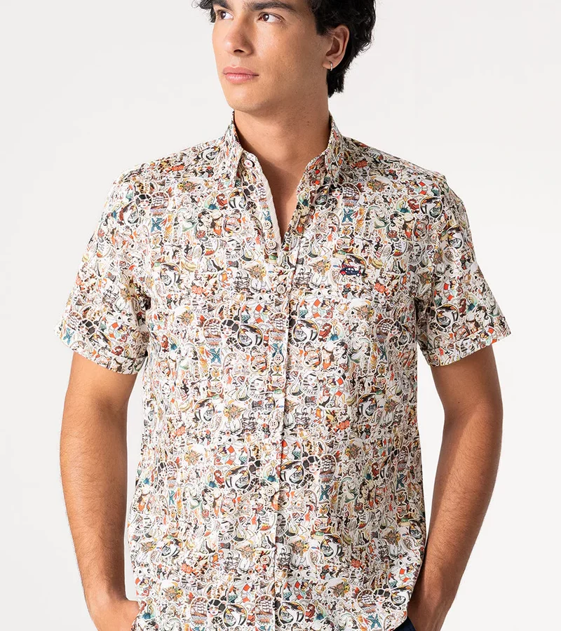 CAMISA TATOOS MANGA CORTA