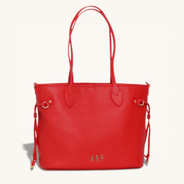 SHOPPER REVERSIBLE FLORES ROJO