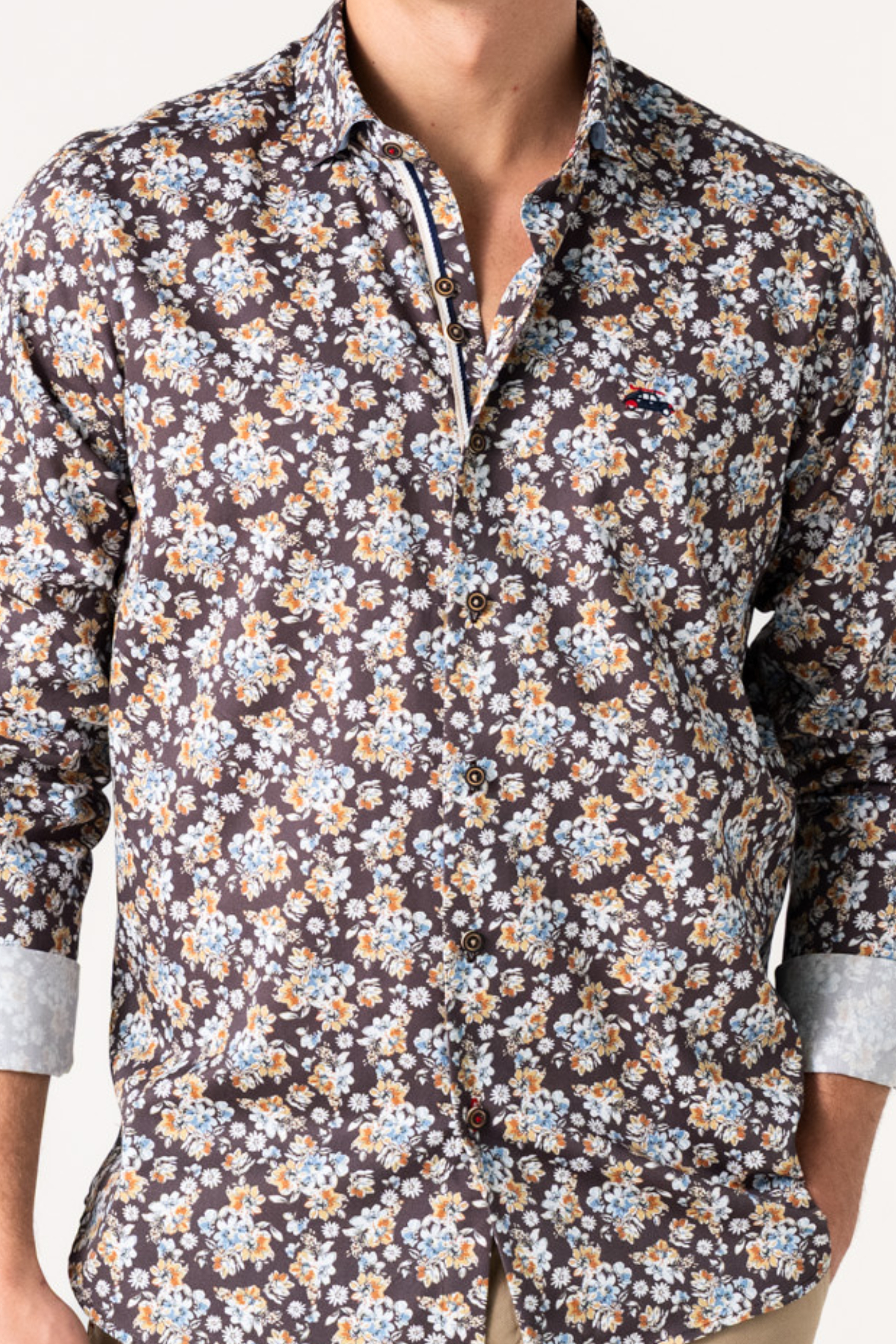 CAMISA RETRO FLORES - Imagen 2