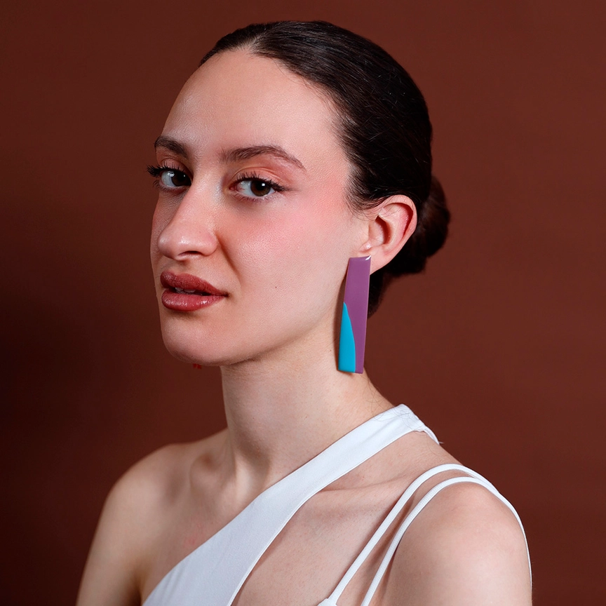 PENDIENTES PALO MORADO