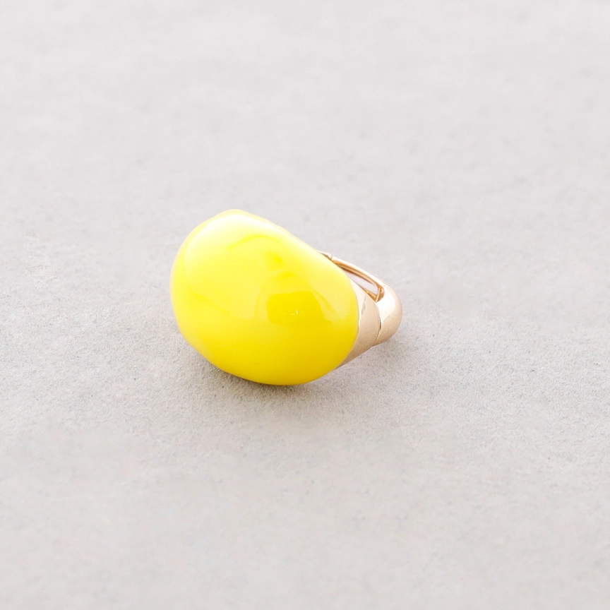 ANILLO ESMALTE AMARILLO