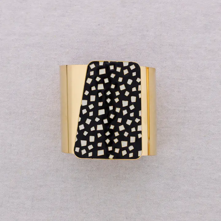 BRAZALETE ACERO NEGRO