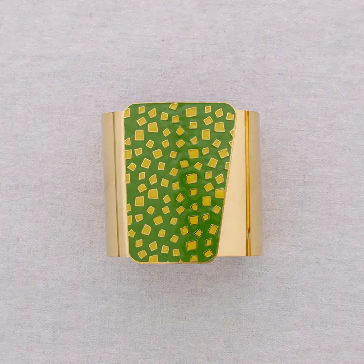 BRAZALETE ACERO VERDE