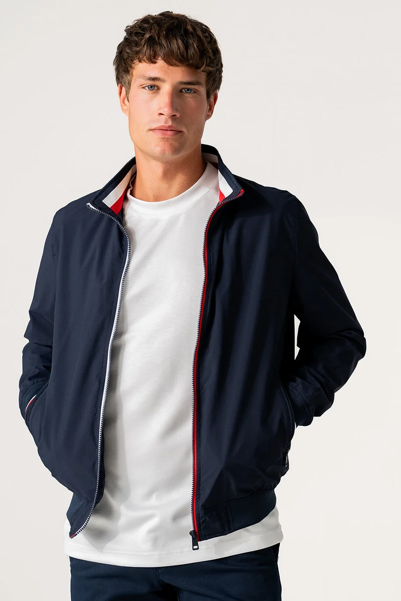 CHAQUETA BOMBER AZUL