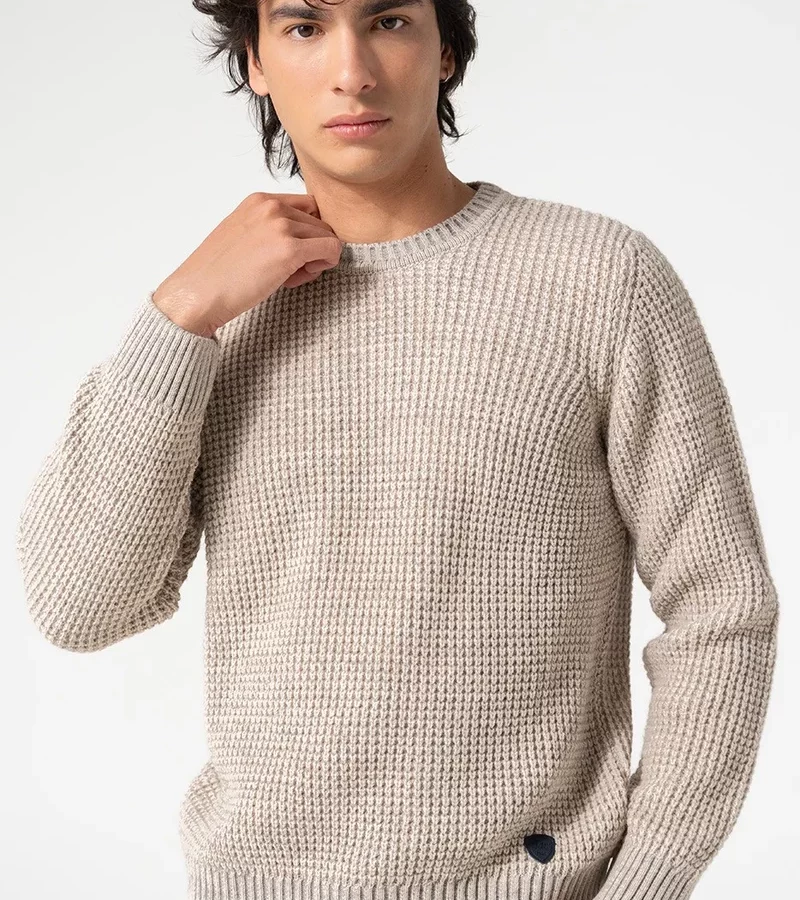 JERSEY TEXTURA BEIGE