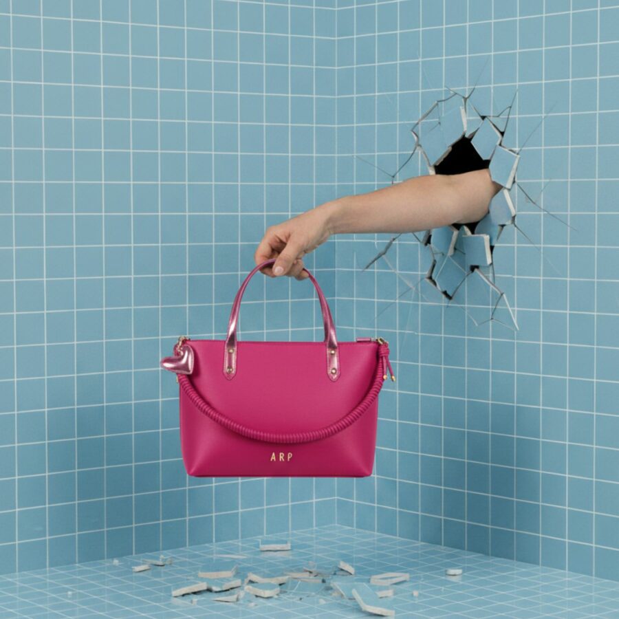 SHOPPER CORDÓN FUCSIA