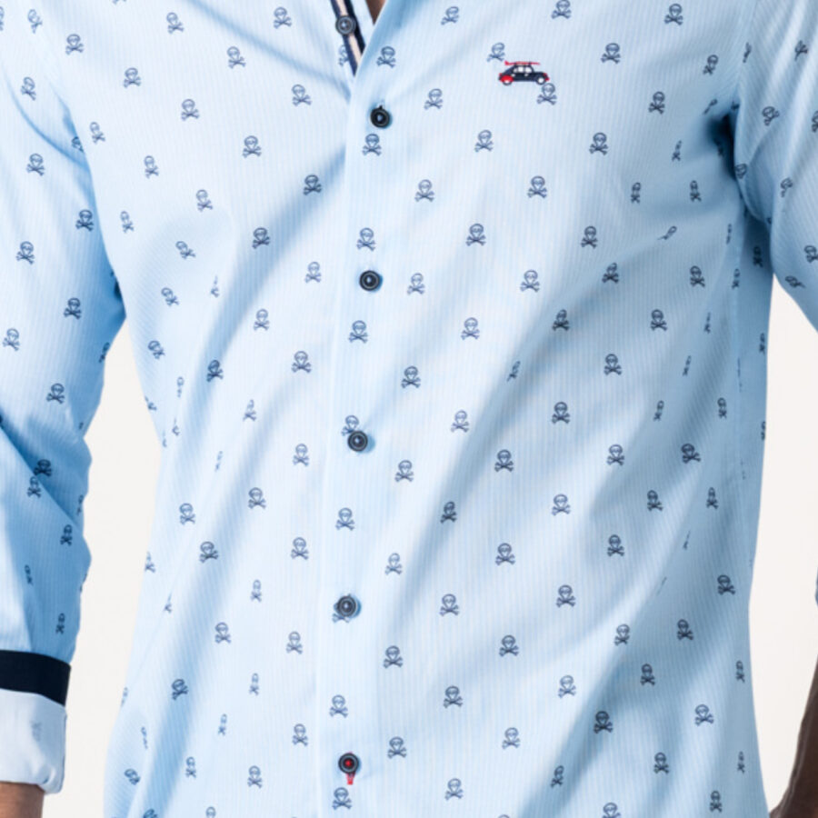 camisa calaveras rayas 1