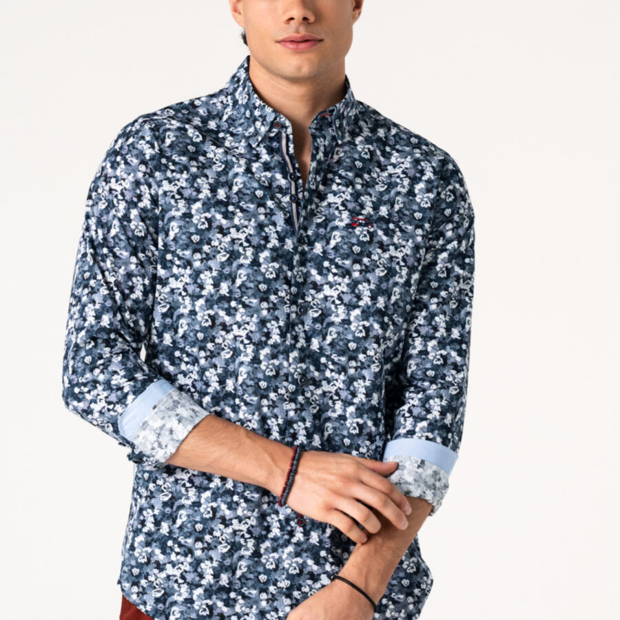 CAMISA FLORES DIFUMINADA