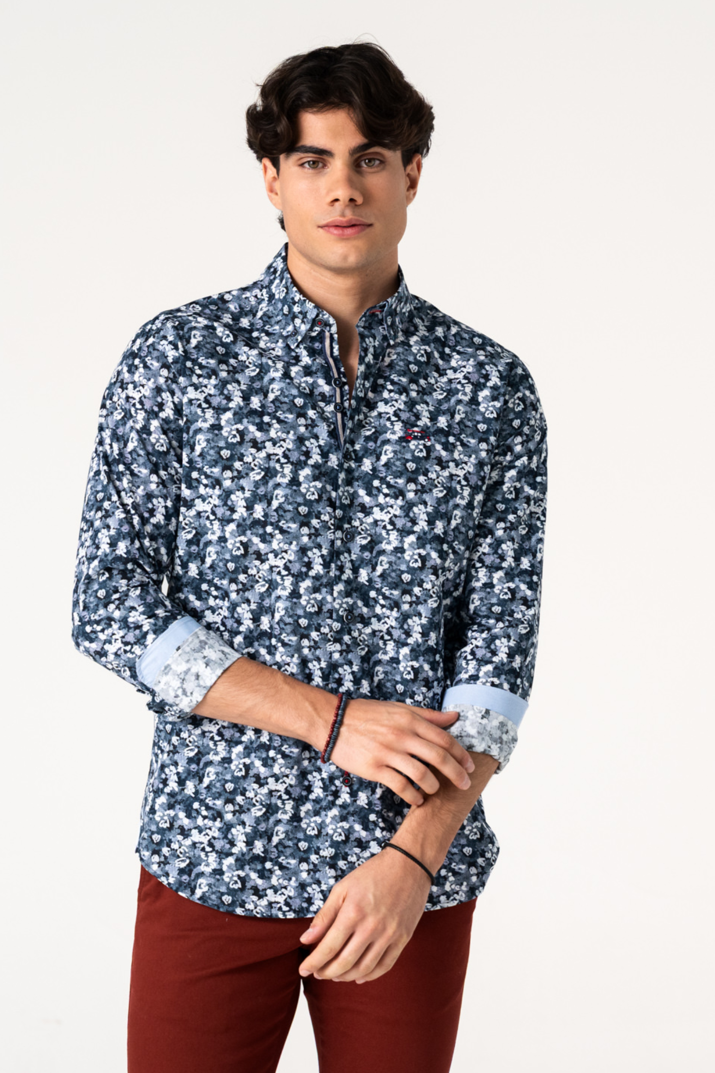 CAMISA FLORES DIFUMINADA